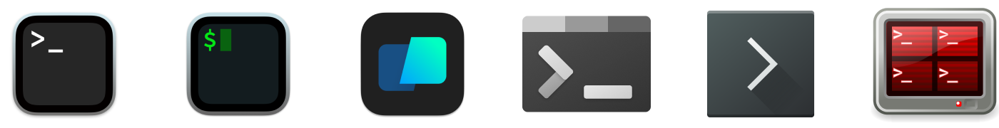 Terminal emulator icons
